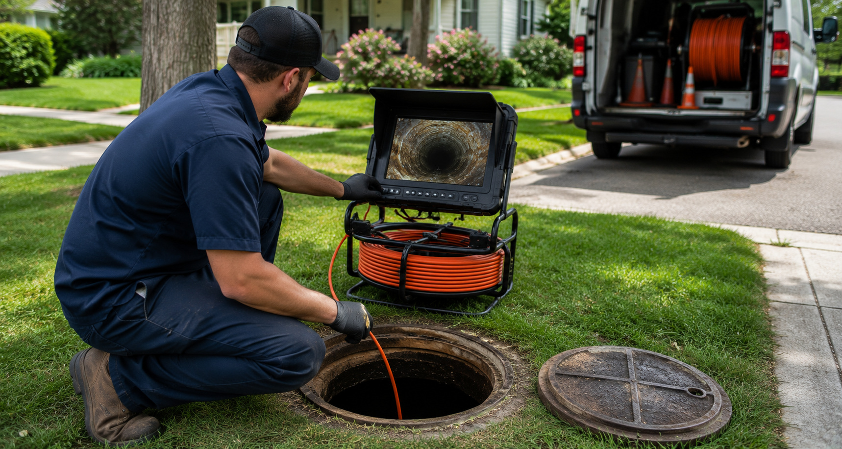 Sewer line camera inspection equipment. Portland Oregon